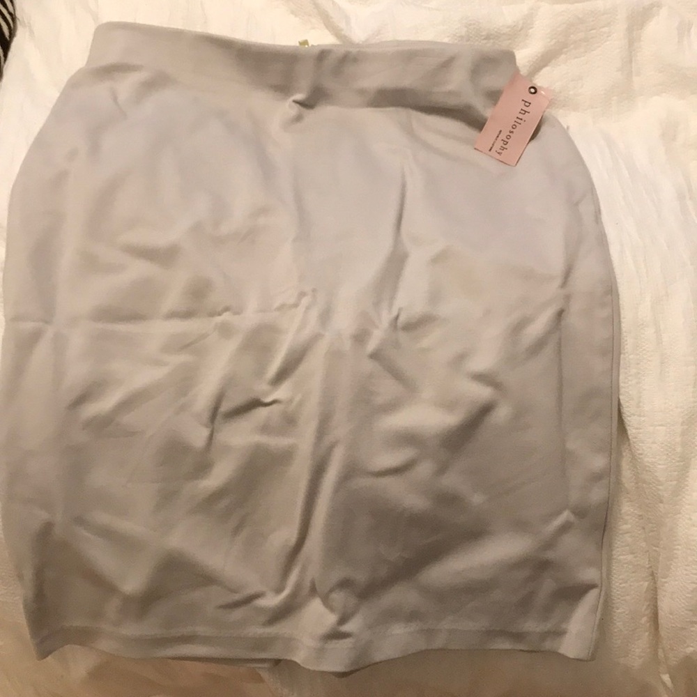Philosophy gray skirt with TAGS size 10